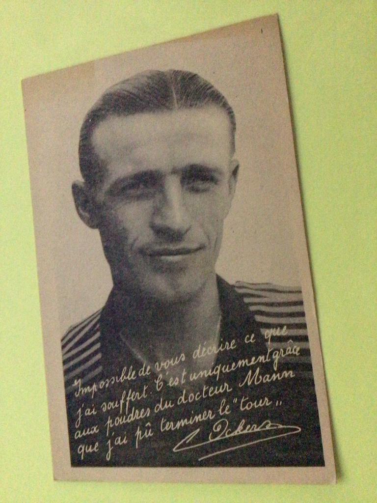 wielerkaart  1955 team dr mann  stan ockers, Verzenden, Zo goed als nieuw