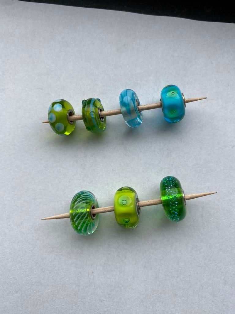 Murano’s Trollbeads (per stuk), Handtassen en Accessoires, Ophalen of Verzenden, Zo goed als nieuw, Trollbeads, 1 bedel