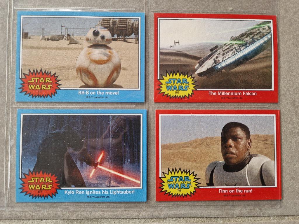 2015 TOPPS set 4 Promo Cards Star Wars Illustrated Force, Verzamelen, Ophalen of Verzenden, Nieuw, Overige typen