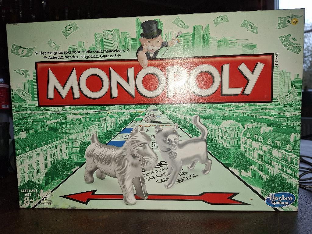 MONOPOLY CLASSIC TWEETALIGE EDITIE 2013, Hobby en Vrije tijd, Vijf spelers of meer, Ophalen of Verzenden, Gebruikt, Hasbro
