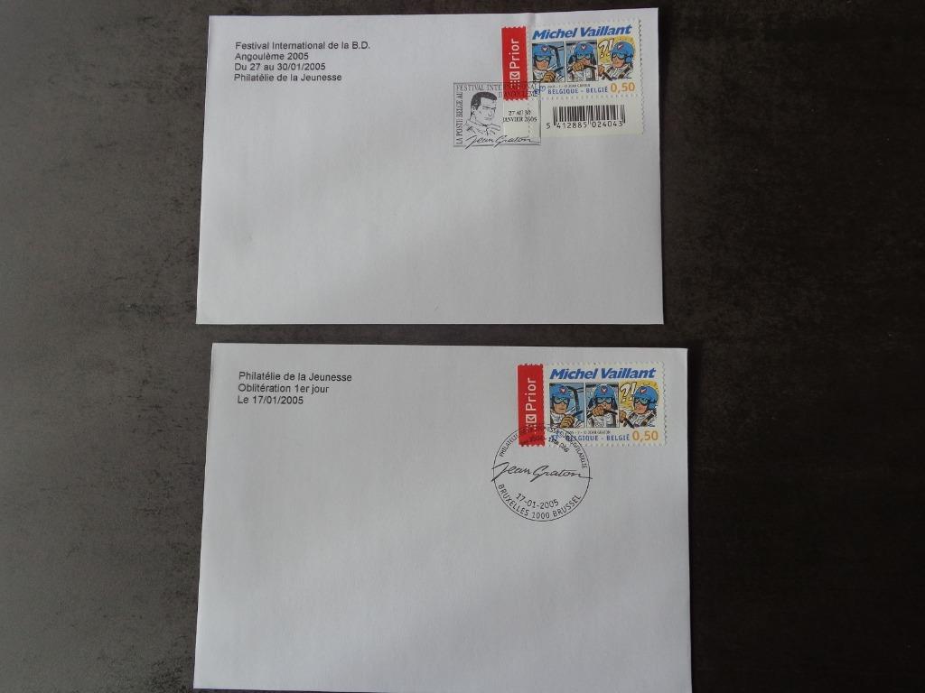 2 enveloppes avec oblitération spéciale Michel Vaillant, Enlèvement