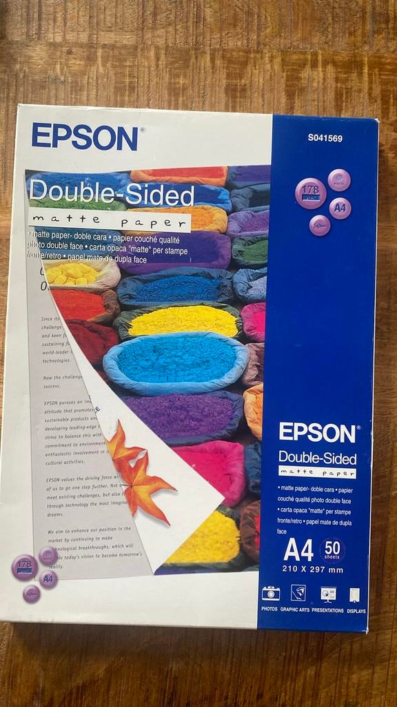 Epson, recto verso, DIN A4, 178 g/m², Enlèvement ou Envoi, Neuf