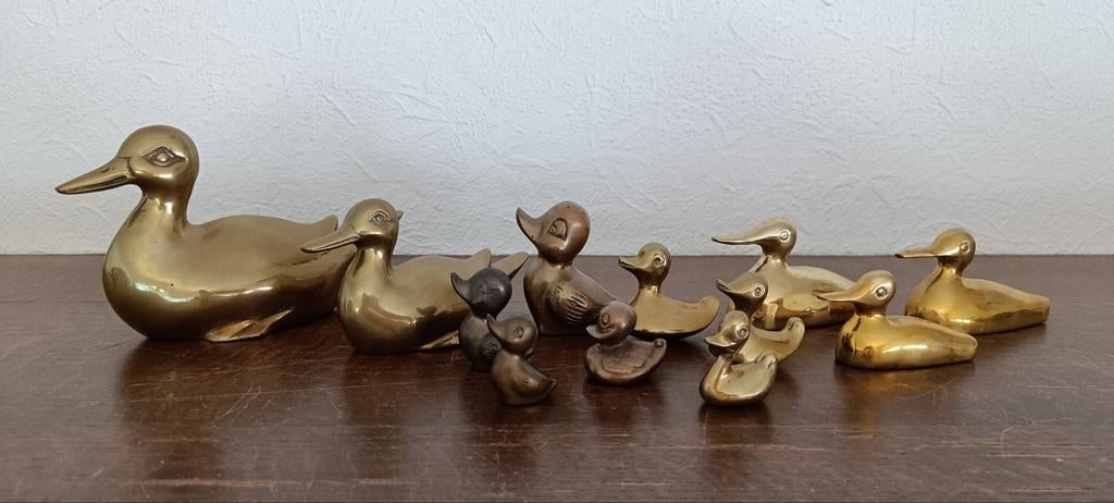 Lot de canards en cuivre/laiton/bronze., Enlèvement ou Envoi, Cuivre