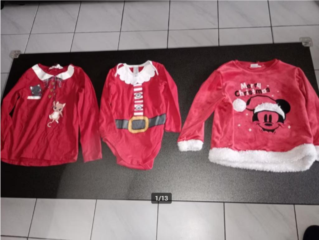 Kerstkleding 2-5j. jurk, trui, kousen, enz... , 1-5€/stuk, Diversen, Kerst, Ophalen of Verzenden, Gebruikt