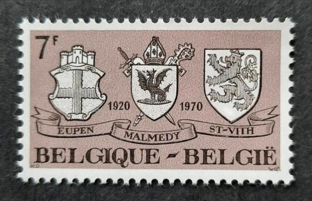 Belgique : COB 1566 ** Rattachement des cantons 1970., Sans timbre, Neuf, Enlèvement ou Envoi, Non oblitéré
