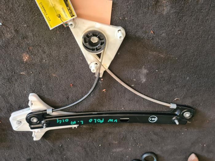 Ruitmechaniek 4Deurs links-achter van een Volkswagen Polo, Gebruikt, -, Volkswagen, -