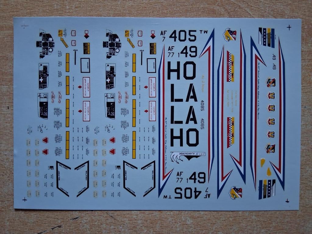 Planche de décalcomanies spéciales pour F-15 1/48, Neuf, Enlèvement ou Envoi, Avion, Plus grand que 1:72