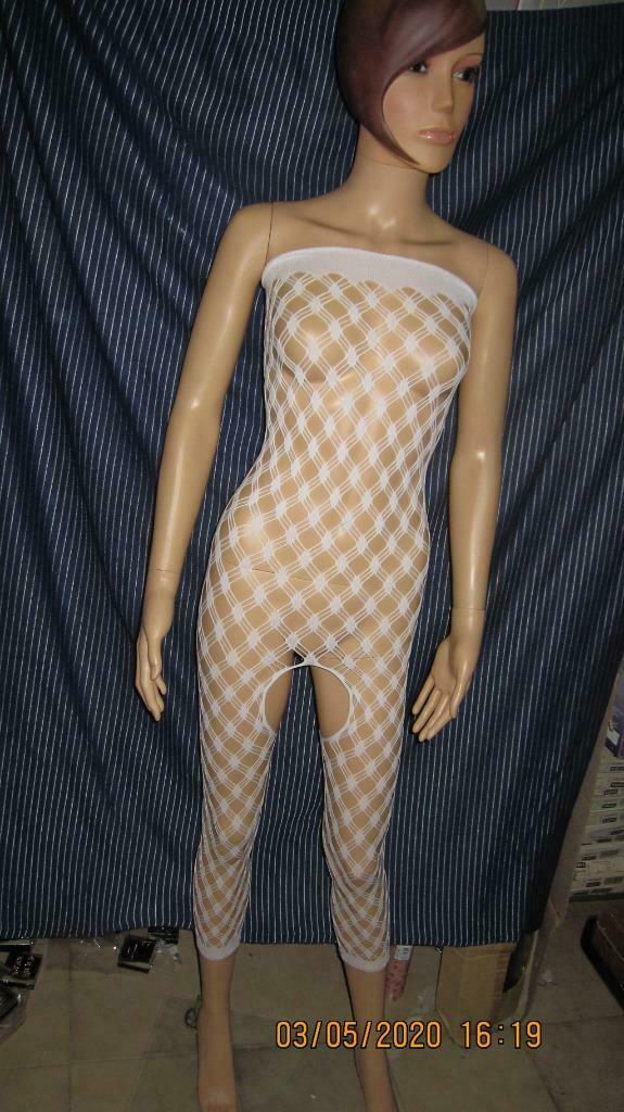 Netstof catsuit, Ophalen of Verzenden, Wit, Overige typen