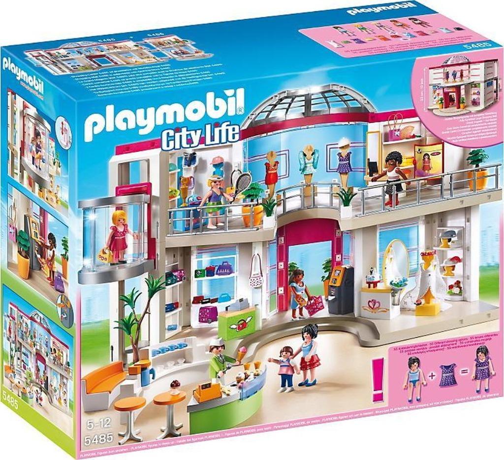 Playmobil 5485 Groot shoppingcenter, Kinderen en Baby's, Speelgoed | Playmobil, Ophalen, Zo goed als nieuw
