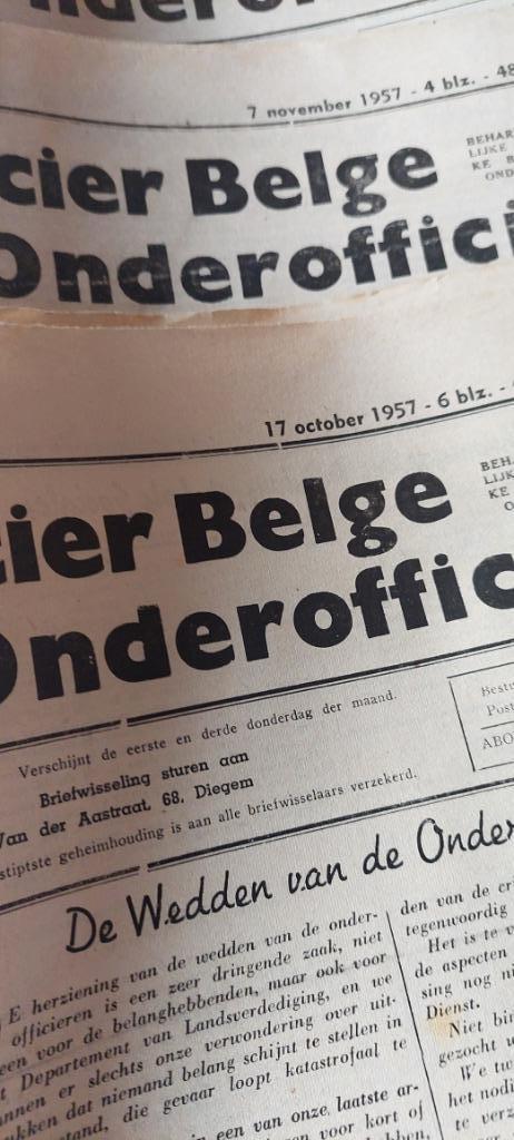 quotidien The Belgian Sous-Officier, Enlèvement, Armée de terre, Livre ou Revue