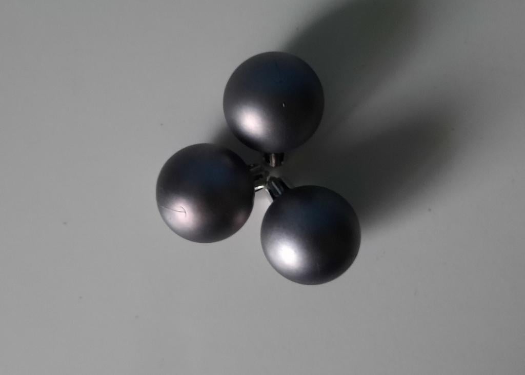 3 kerstballen, Ophalen of Verzenden, Zo goed als nieuw, Versiering