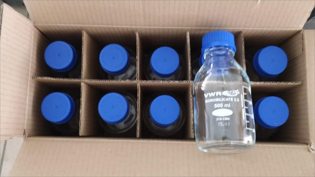 Flacons en verre 500ml, Enlèvement