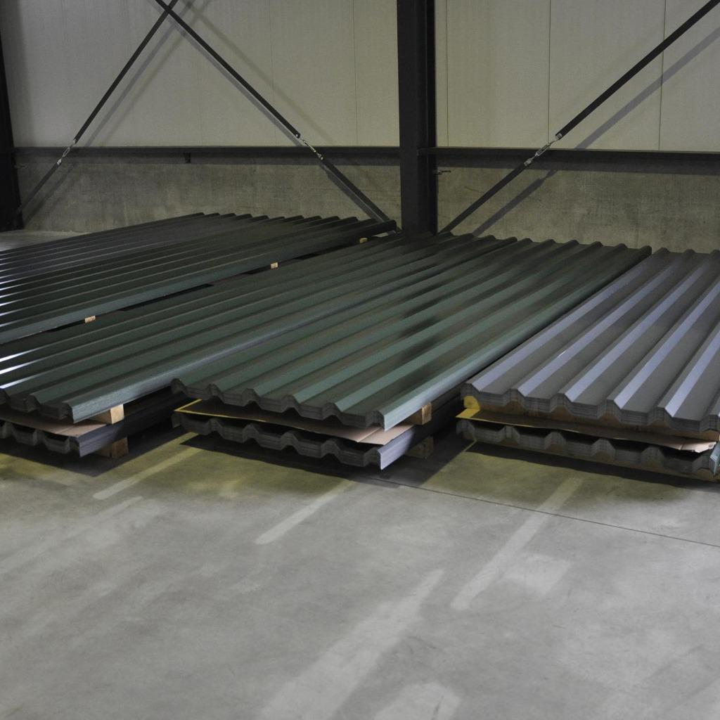 Damwandplaten kleur groen en antraciet, voor wand en dak., Bricolage & Construction, Plaques & Panneaux, Enlèvement, Neuf, Autres matériaux