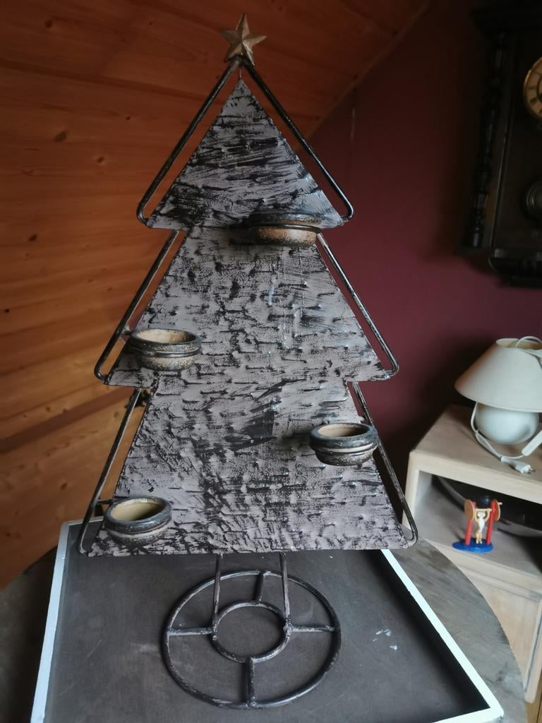 Bougies chauffe-plat en fer pour sapin de Noël, Enlèvement ou Envoi, Comme neuf
