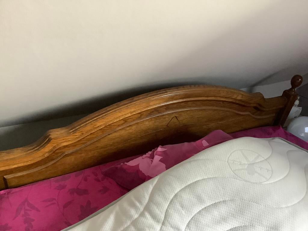 Lit, Hout, 190 cm of minder, 140 cm