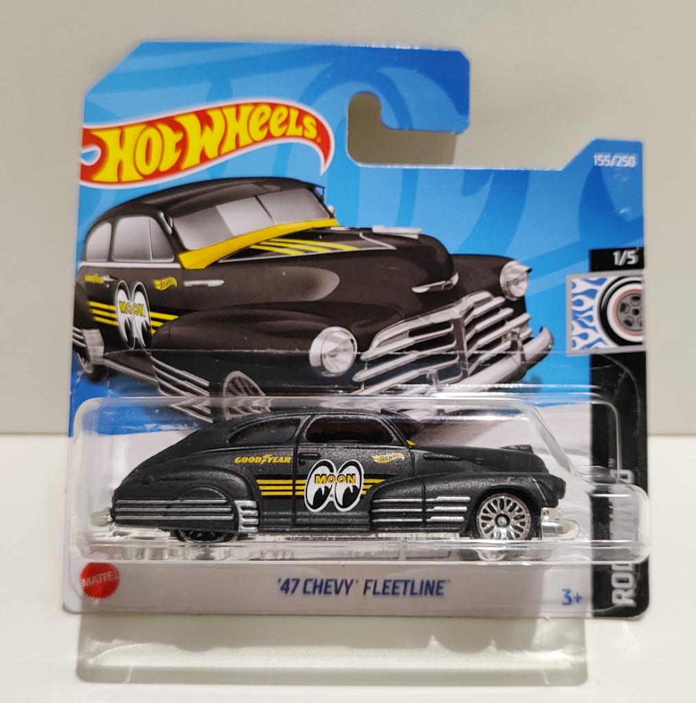 Hot Wheels '47 Chevy Fleetline Mooneyes Zwart (2022), Hobby en Vrije tijd, Modelauto's | Overige schalen, Ophalen of Verzenden