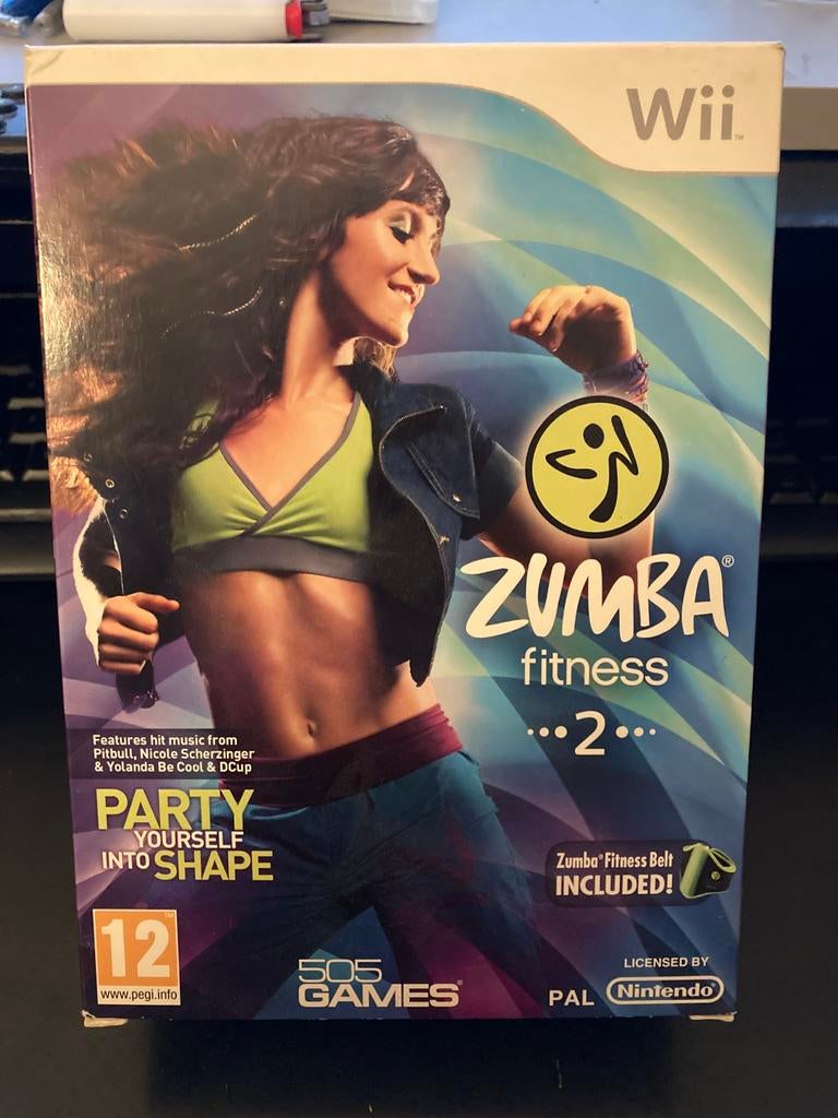 Zumba Fitness 2 + Fitnessriem (Wii), Games en Spelcomputers, Ophalen of Verzenden, Zo goed als nieuw, 3 spelers of meer, Sport