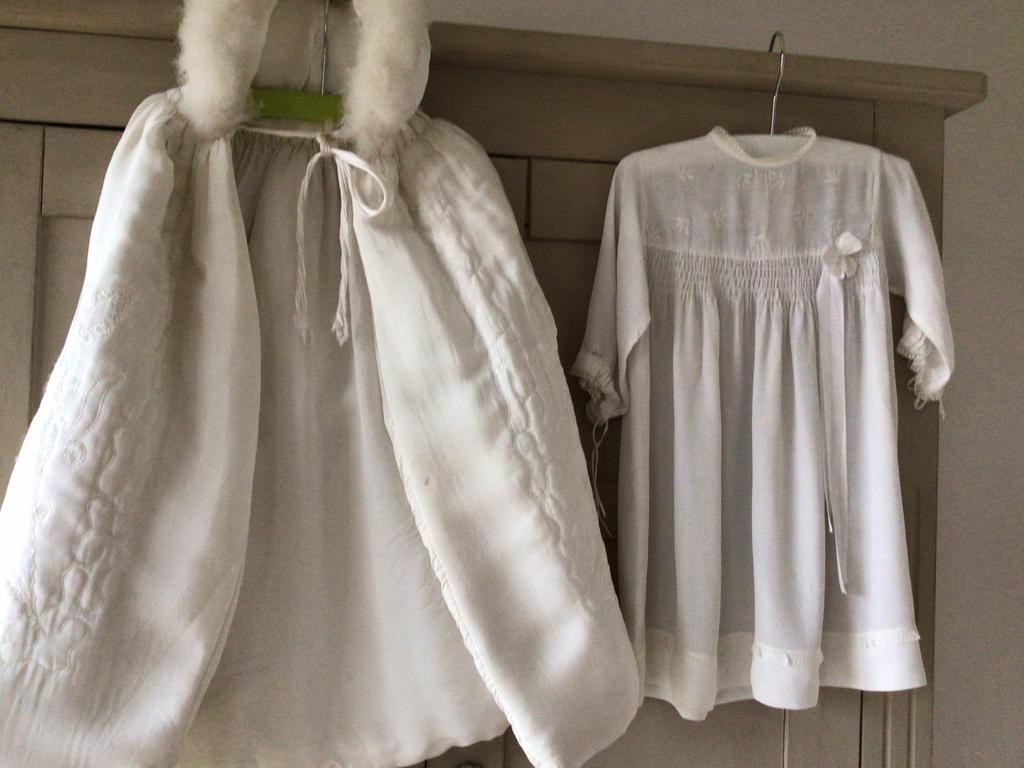 Vintage zeer oud antiek  doopkleedje met cape, Ophalen of Verzenden, Gebruikt, Jongetje of Meisje, Setje