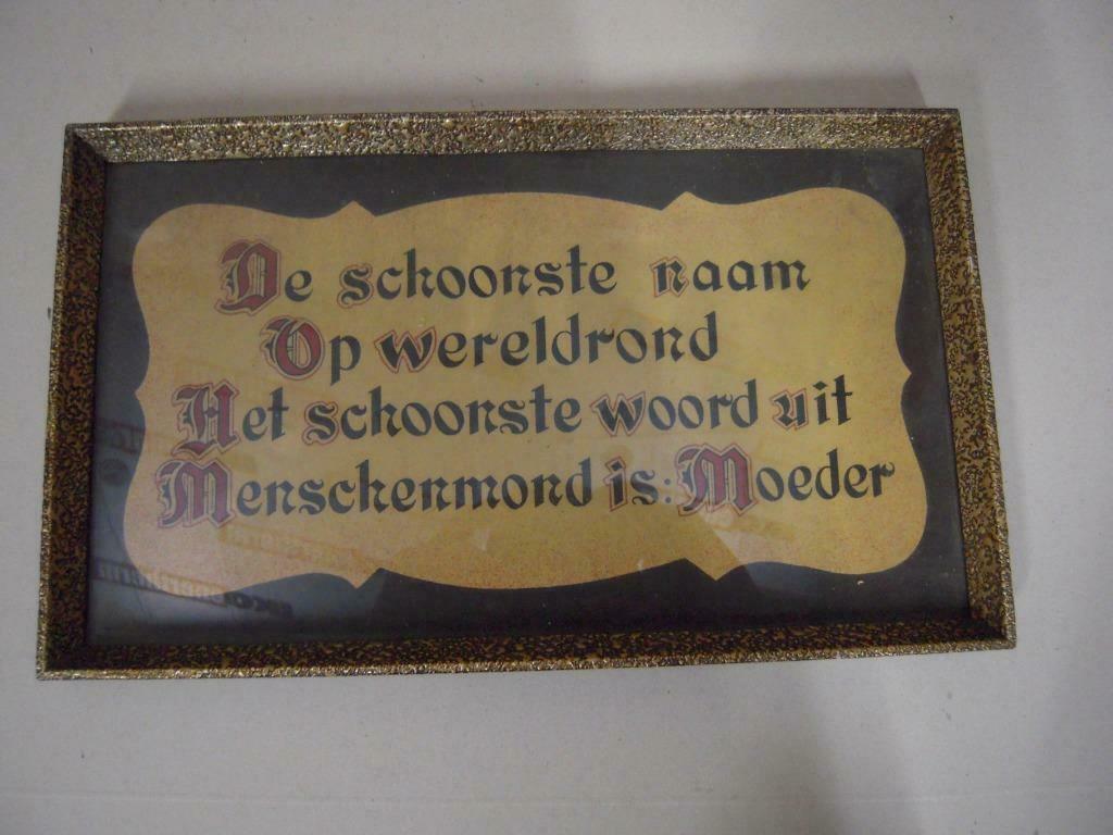 kaders met spreuken, vintage, antiek, Ophalen of Verzenden
