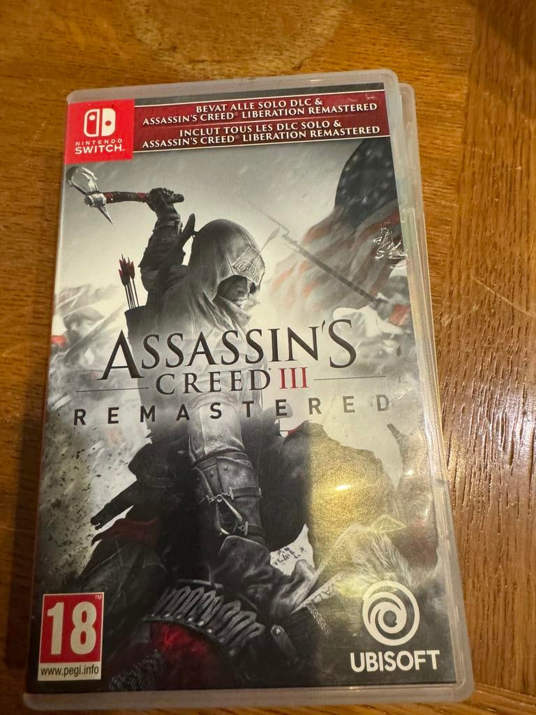 Assassin’s creed 3 remastered nintendo switch, Games en Spelcomputers, Ophalen of Verzenden, Zo goed als nieuw