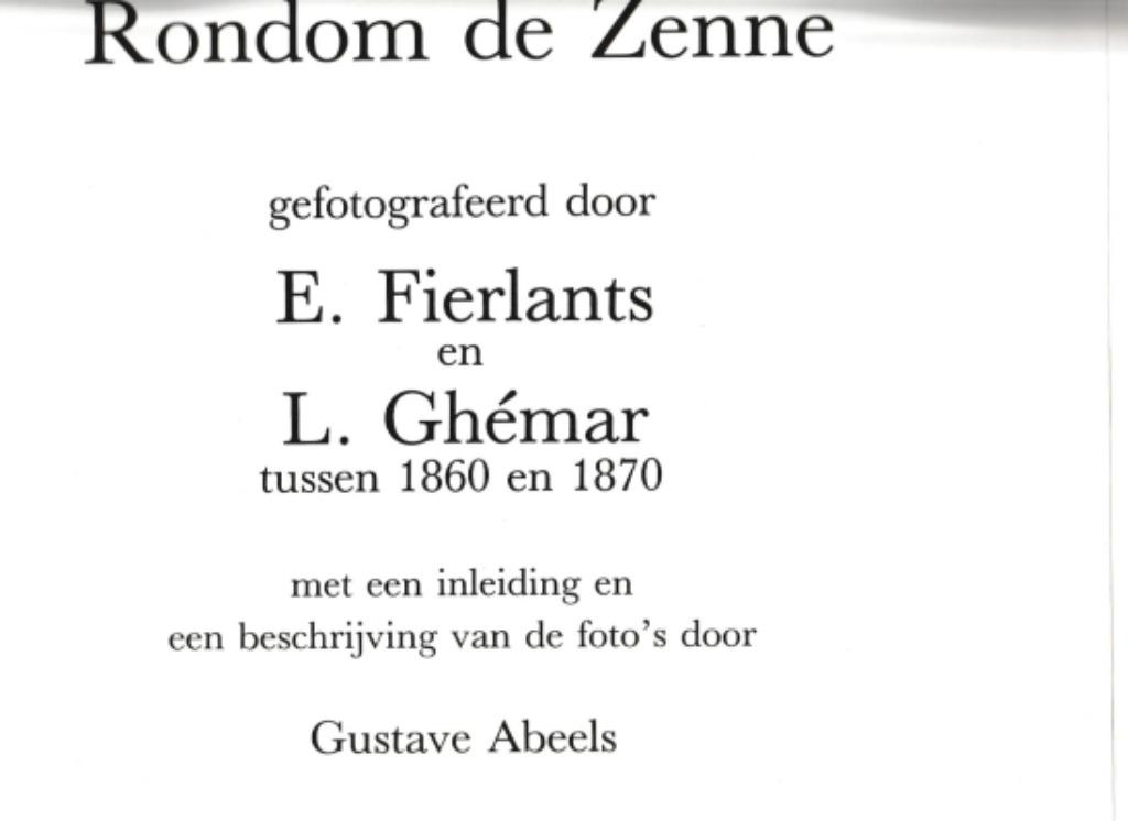 Autour de la Senne, Fierlants, Ghémar, Abeels, Comme neuf, Enlèvement, Photographie général