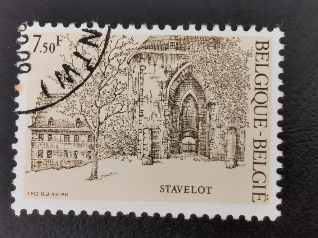 Belgie 1982 - Abdij van Stavelot, Ophalen of Verzenden, Gestempeld