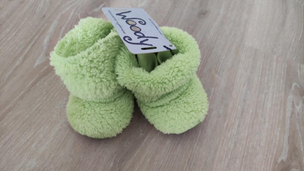 Groene Woody pantoffels - 0 tot 6 maanden - NIEUW, Kinderen en Baby's, Slofjes, Jongetje of Meisje, Nieuw, Ophalen of Verzenden
