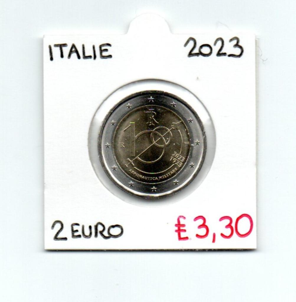 2 EURO 2023   ITALIE    ITALIAANSE LUCHTMACHT   € 3,30, Timbres & Monnaies, Monnaies | Europe | Monnaies euro, Enlèvement ou Envoi