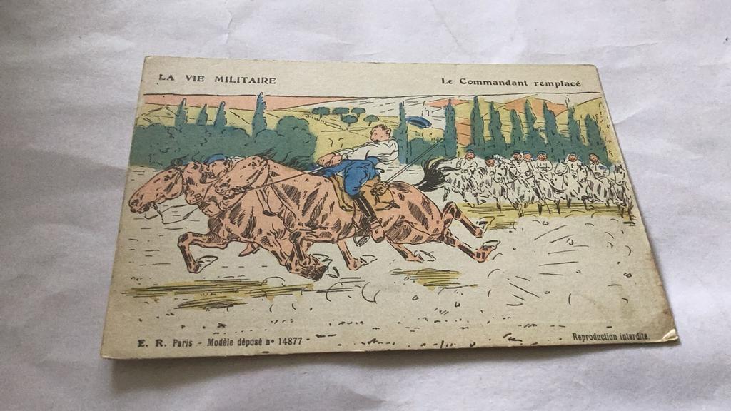 Carte humoristique Soldats, Collections, Enlèvement ou Envoi
