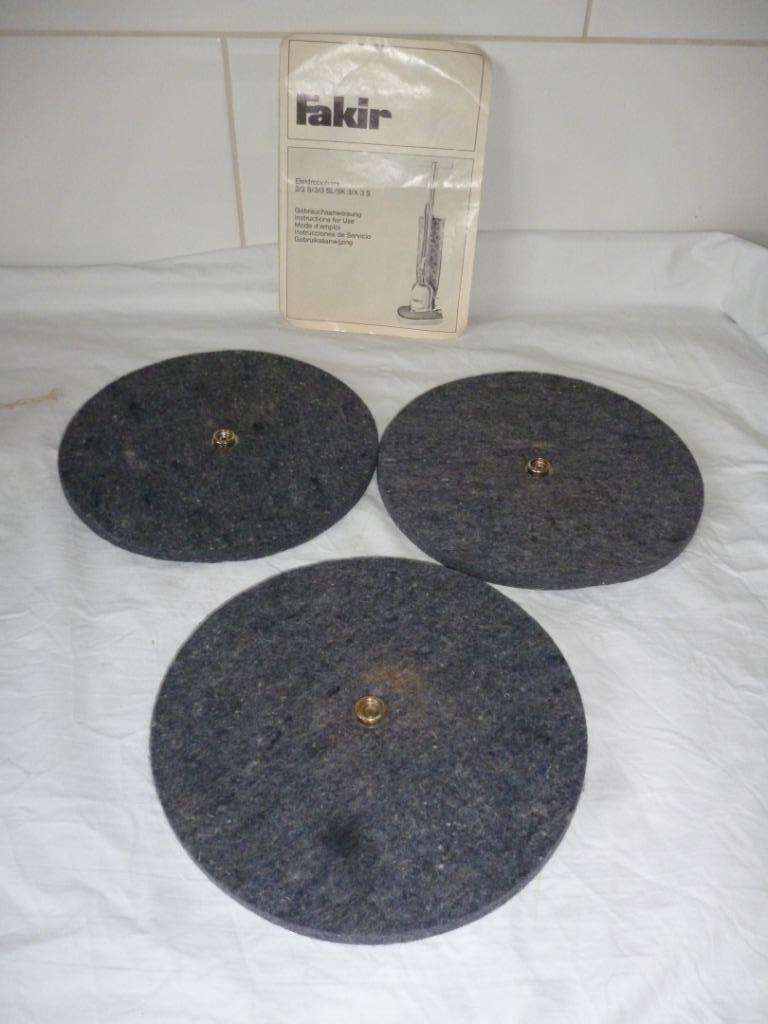 3 embouts pour chiffon de polissage pour cireuse FAKIR, Electroménager, Enlèvement ou Envoi, Neuf