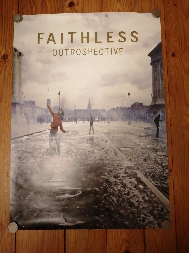 Affiche faithless outrospective, Ophalen of Verzenden, Zo goed als nieuw