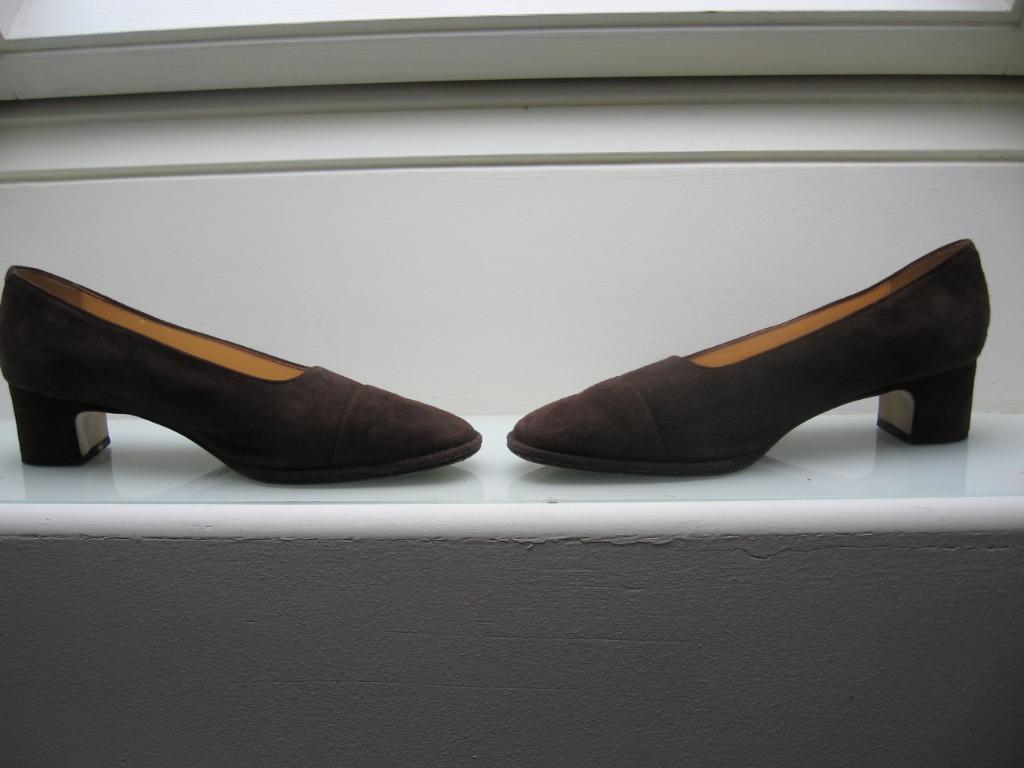 Escarpins pied-à-terre en 100% cuir nubuck (même semelle cui, Enlèvement ou Envoi, Beige, Escarpins, Comme neuf