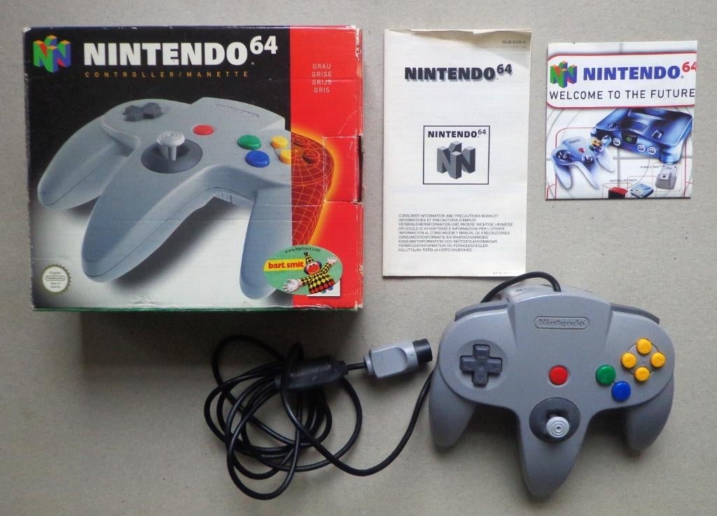 Originele Controller Grijs voor de Nintendo 64 in doos, Enlèvement ou Envoi, Utilisé