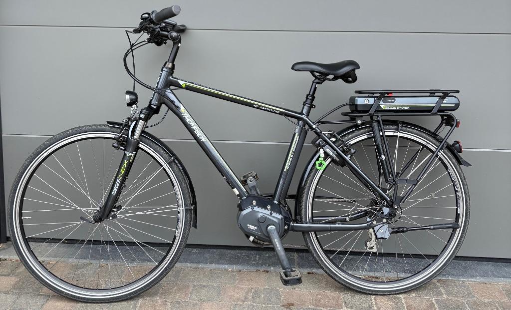 Electrische herenfiets Thompson, Versnellingen, Zo goed als nieuw, 53 tot 57 cm, Ophalen
