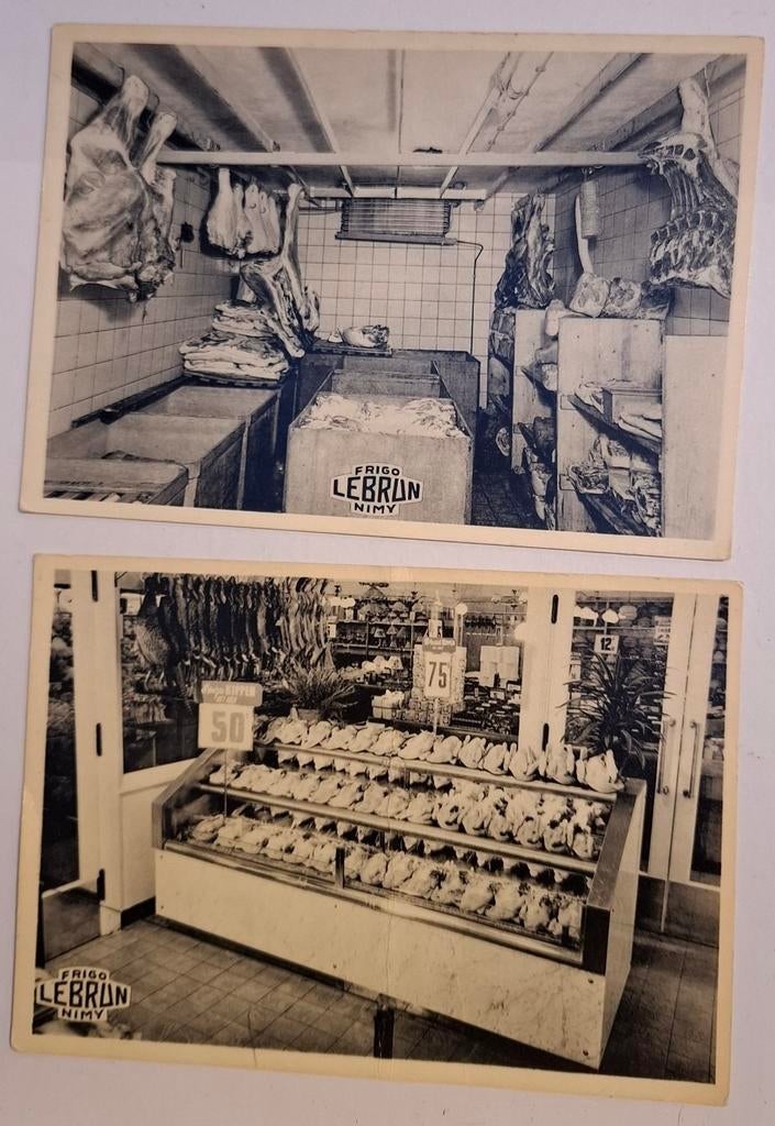 Frigo Lebrun Nimy. Lot de 2 cartes postales, Enlèvement ou Envoi, Non affranchie, Artisanats et Métiers