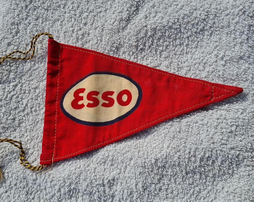 Antieke wimpel Esso., Ophalen of Verzenden