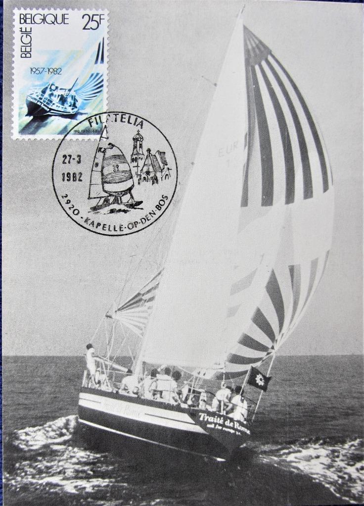 MAXIMAKAARTEN- SPORT- ZEILEN, Ophalen of Verzenden, Gestempeld, Sport