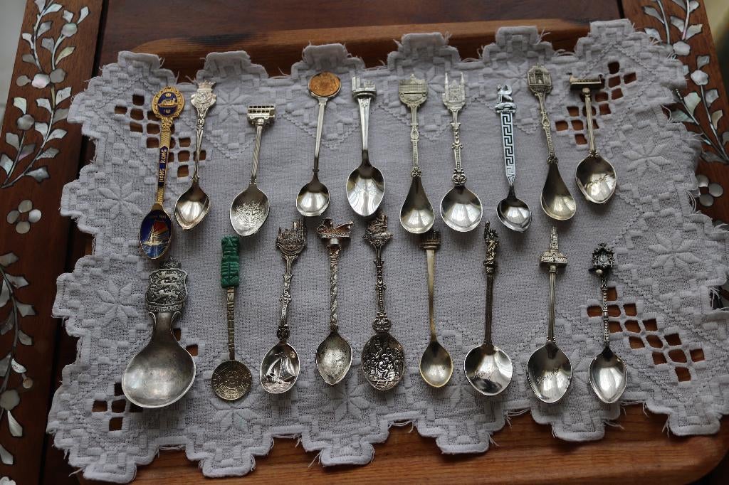 Verzilverde soevenir lepeltjes, Overige materialen, Verzilverd, Ophalen of Verzenden, Zo goed als nieuw