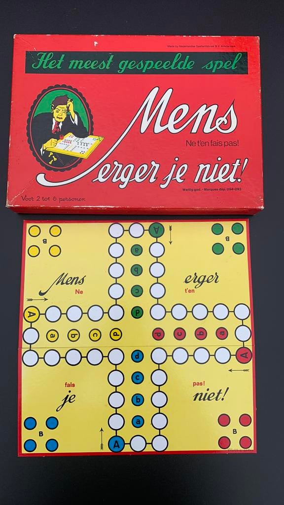 Mens erger je niet!!, Ophalen of Verzenden, Gebruikt