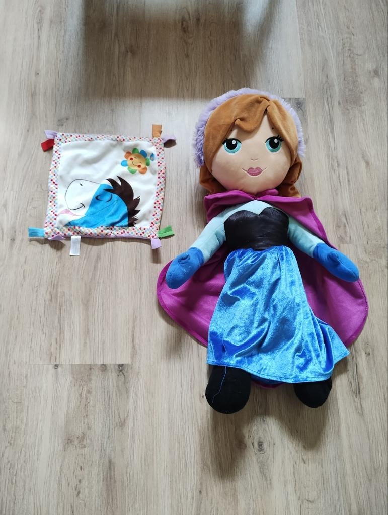 Anna knuffel van Frozen, zo goed als nieuw., Ophalen of Verzenden, Zo goed als nieuw