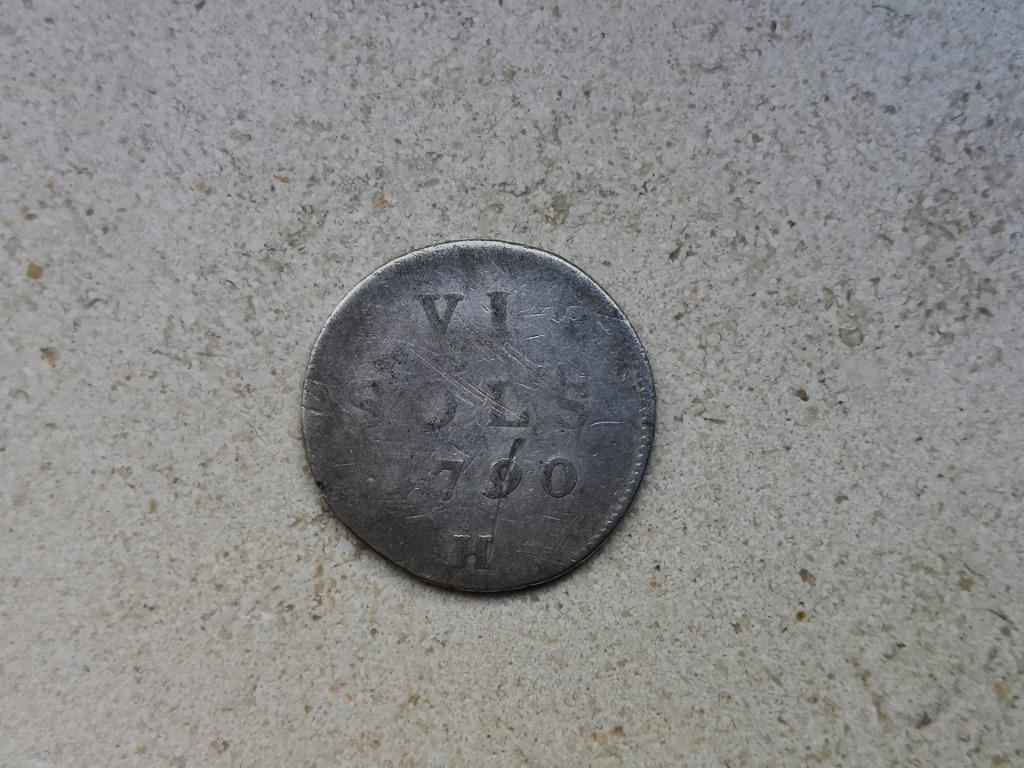 6 sols 1790 Leopold II - Pays bas autrichiens, Postzegels en Munten, Munten | België, Ophalen of Verzenden, Zilver, Zilver