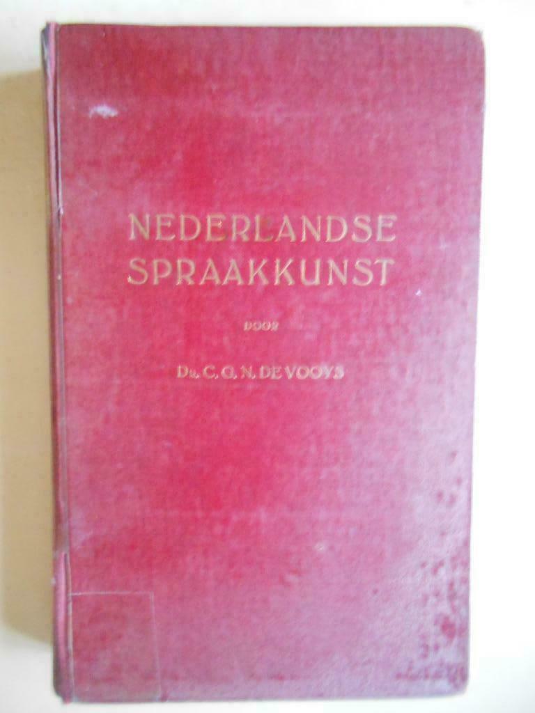 Dr. C.G.N. de Vooys, Nederlandse Spraakkunst, Ophalen of Verzenden, Gelezen, Dr. C.G.N. de Vooys