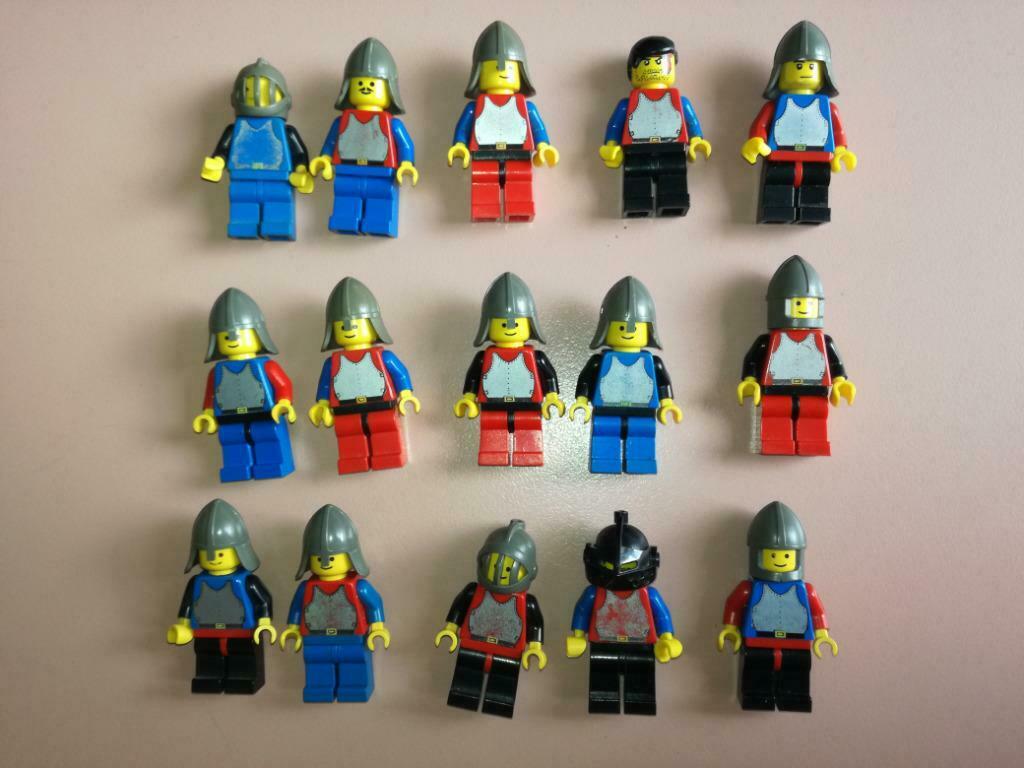 lego ridders met borstplaat minifigs kasteel castle - lot D, Ophalen of Verzenden, Gebruikt, Lego