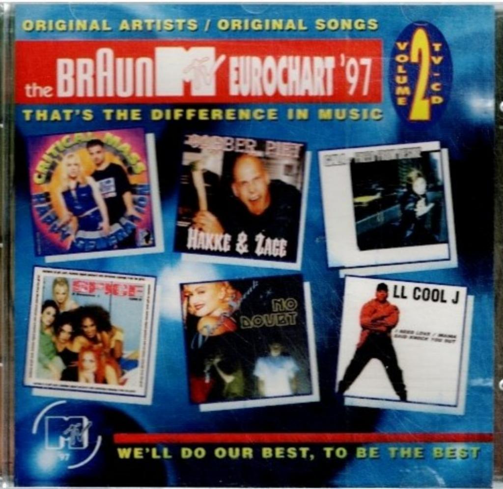 cd   -   The Braun MTV Eurochart '97 - Volume 2, Cd's en Dvd's, Ophalen of Verzenden