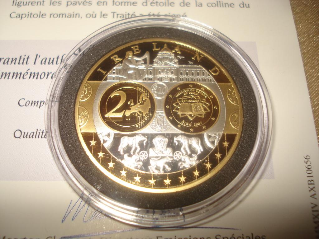 Pièce Commémorative Irlande Arg/Plaqué Or Hommage à l'Euro, Timbres & Monnaies, Monnaies | Europe | Monnaies euro, Série, Autres valeurs