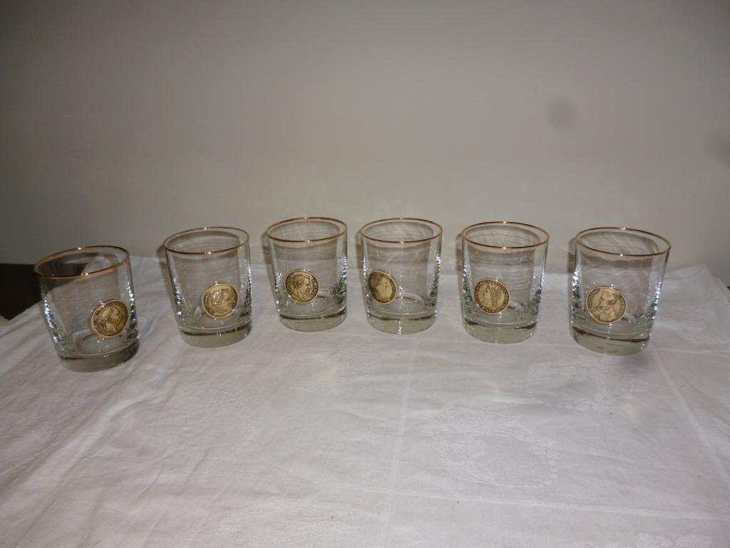 6 Whiskyglazen drinkglas whiskyglas NAPOLEON III EMPEREUR, Ophalen of Verzenden