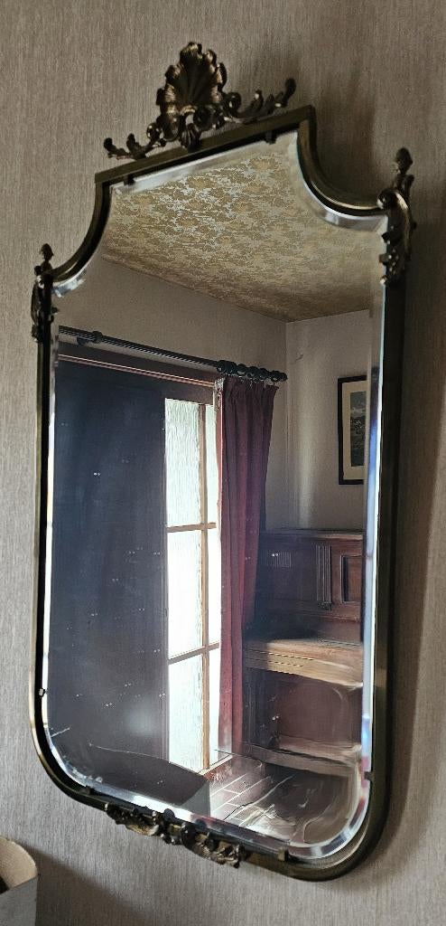 Sierlijke brocante wandspiegel, Ophalen