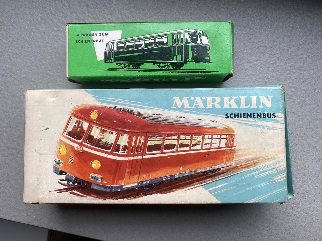 Marklin Railbus 3016 et remorque 4018, Analogique, Enlèvement ou Envoi, Courant alternatif, Utilisé
