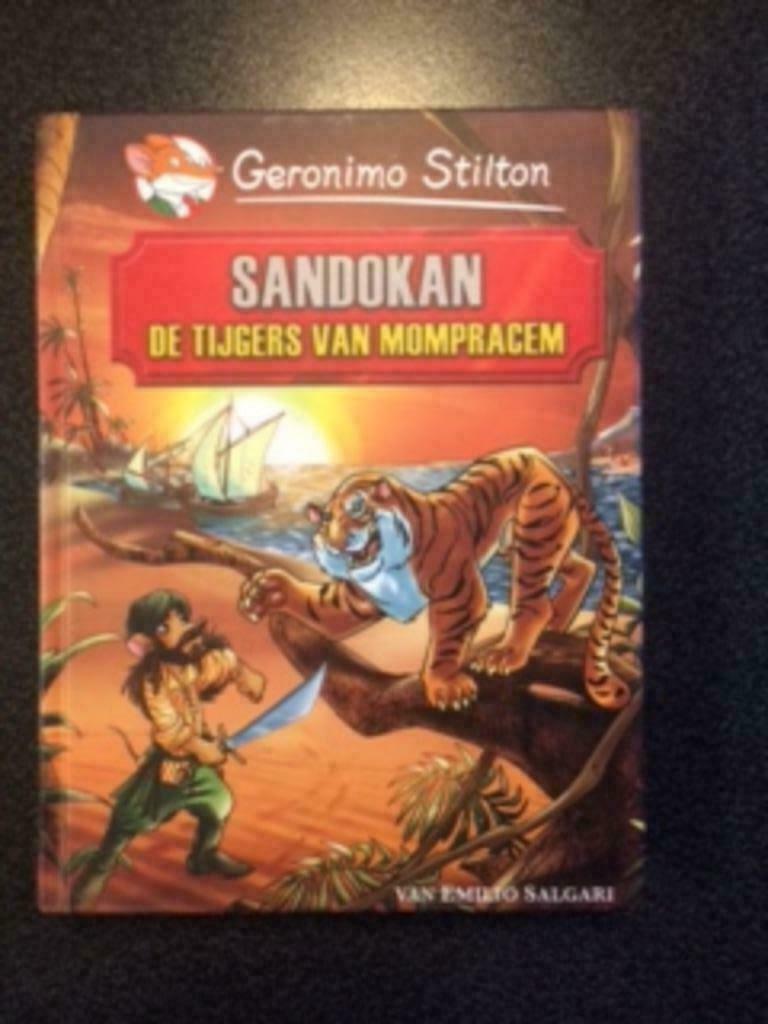 boek Geronimo Stilton  Sandokan De tijgers van Mompracem, Ophalen, Geronimo Stilton, Zo goed als nieuw, Fictie