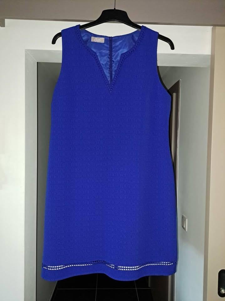 Cassis jurk, blauw, 44/46, Kleding | Dames, Jurken, Maat 42/44 (L), Ophalen of Verzenden, Zo goed als nieuw, Blauw